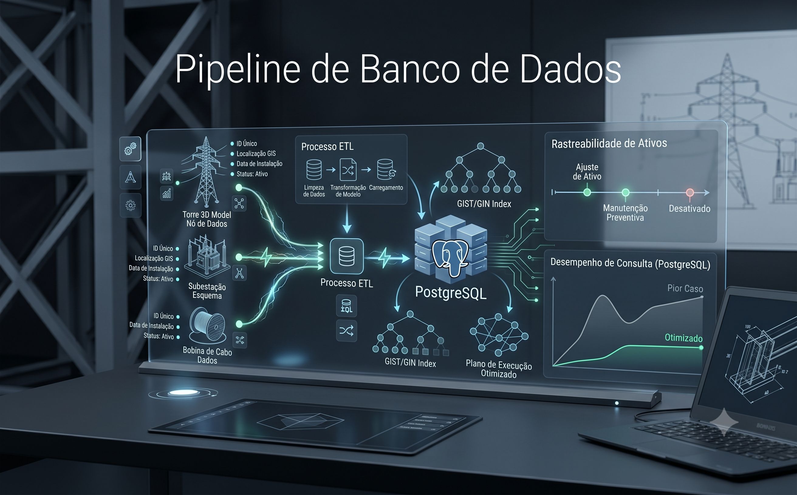 Estrutura de dados de banco relacional e consultas PostgreSQL